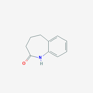 molecular formula C10H11NO B015705 1,3,4,5-tetrahydro-2H-1-benzazepin-2-one CAS No. 4424-80-0