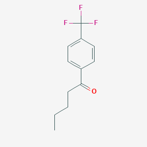 molecular formula C12H13F3O B157052 1-(4-Trifluoromethyl-phenyl)-pentan-1-one CAS No. 42916-66-5