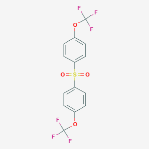 molecular formula C14H8F6O4S B157053 Bis(4-(trifluoromethoxy)phenyl) sulphone CAS No. 1735-37-1