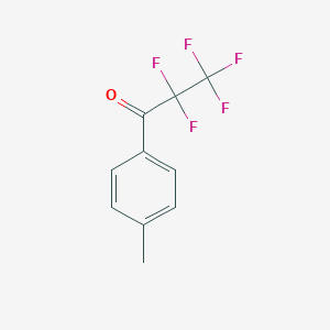 molecular formula C10H7F5O B157058 2,2,3,3,3-Pentafluoro-1-(P-tolyl)propane-1-one CAS No. 10116-95-7