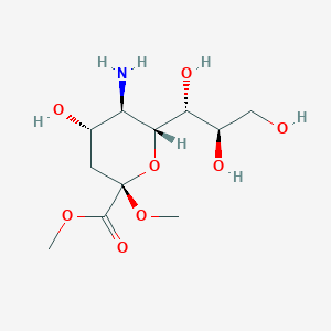 molecular formula C11H21NO8 B015706 Methyl b-neuraminic acid methyl ester CAS No. 56070-37-2