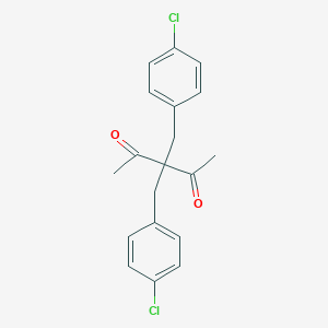 molecular formula C19H18Cl2O2 B157060 3,3-Bis[(4-chlorophenyl)methyl]pentane-2,4-dione CAS No. 130745-77-6