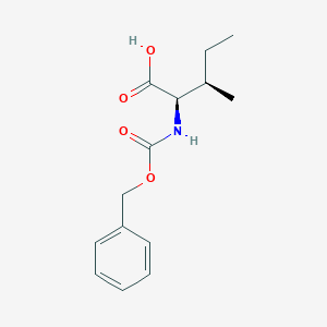 molecular formula C14H19NO4 B157081 (2R,3R)-2-(((Benzyloxy)carbonyl)amino)-3-methylpentanoic acid CAS No. 28862-89-7