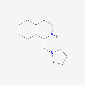 molecular formula C14H26N2 B157104 1-Pyrrolidin-1-ylmethyl-decahydro-isoquinoline CAS No. 131847-40-0