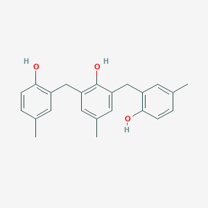 molecular formula C23H24O3 B157131 2,6-Bis[(2-hydroxy-5-methylphenyl)methyl]-4-methylphenol CAS No. 1620-68-4