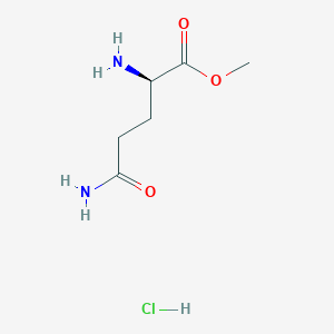 molecular formula C6H13ClN2O3 B157146 D-Glutamine methyl ester hydrochloride CAS No. 74817-54-2