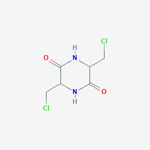 molecular formula C6H8Cl2N2O2 B157158 3,6-Bis(chloromethyl)piperazine-2,5-dione CAS No. 182878-29-1