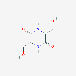 molecular formula C6H10N2O4 B157159 3,6-Bis(hydroxymethyl)-2,5-piperazinedione CAS No. 5625-41-2