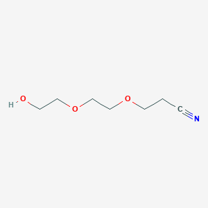 molecular formula C7H13NO3 B157162 3-[2-(2-Hydroxyethoxy)ethoxy]propanenitrile CAS No. 10143-54-1