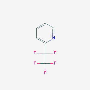 molecular formula C7H4F5N B157163 Pyridine,2-(pentafluoroethyl)-(7ci,8ci,9ci) CAS No. 1744-46-3