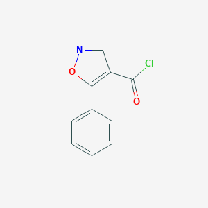 molecular formula C10H6ClNO2 B157165 5-Phenyl-1,2-oxazole-4-carbonyl chloride CAS No. 136995-29-4