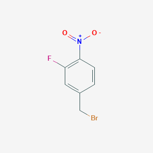 molecular formula C7H5BrFNO2 B157179 3-Fluoro-4-nitrobenzyl bromide CAS No. 131858-37-2