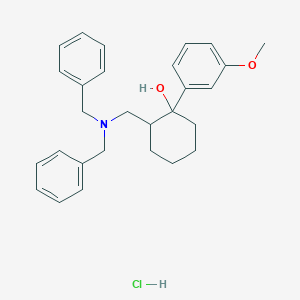 molecular formula C₂₈H₃₄BrNO₂ B015719 2-((Bis(phenylmethyl)amino)methyl)-1-(3-methoxyphenyl)cyclohexanol hydrochloride CAS No. 66170-21-6