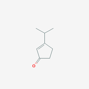molecular formula C8H12O B157194 3-Isopropyl-2-cyclopenten-1-one CAS No. 1619-28-9
