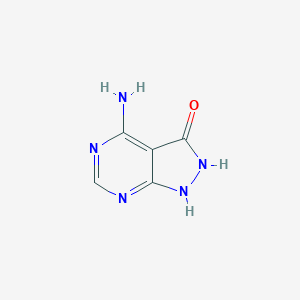 molecular formula C5H5N5O B157198 4-Amino-1H-pyrazolo[3,4-d]pyrimidin-3(2H)-one CAS No. 128850-54-4