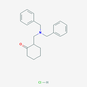 molecular formula C21H26ClNO B015720 2-((Dibenzylamino)methyl)cyclohexanone hydrochloride CAS No. 102596-84-9
