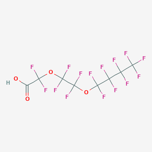 molecular formula C8HF15O4 B157200 Perfluoro-3,6-dioxadecanoic acid CAS No. 137780-69-9