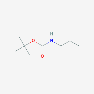molecular formula C9H19NO2 B157206 Carbamic acid, (1-methylpropyl)-, 1,1-dimethylethyl ester (9CI) CAS No. 134953-64-3