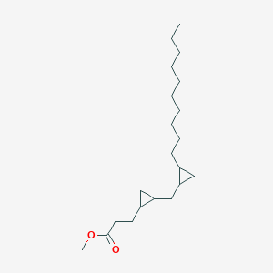 molecular formula C21H38O2 B157212 Methyl 3-[2-[(2-decylcyclopropyl)methyl]cyclopropyl]propanoate CAS No. 10152-67-7