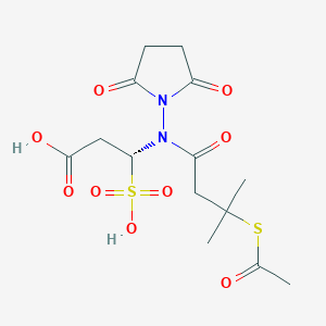 molecular formula C14H20N2O9S2 B157214 Satmbba CAS No. 131068-49-0