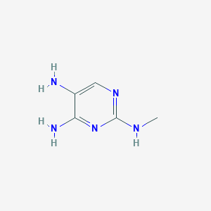 molecular formula C5H9N5 B157220 2-N-methylpyrimidine-2,4,5-triamine CAS No. 1928-68-3