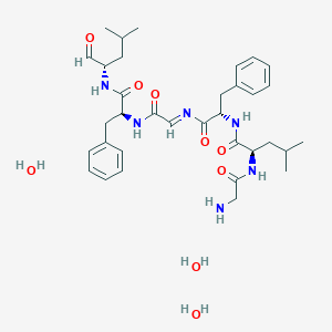 molecular formula C34H52N6O9 B157222 Cyclo(phenylalanyl-leucyl-glycyl-leucyl-phenylalanyl-glycyl) CAS No. 128050-89-5