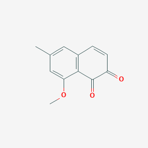 molecular formula C12H10O3 B157233 8-Methoxy-6-methylnaphthalene-1,2-dione CAS No. 1935-95-1