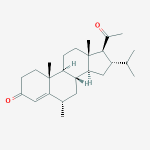 molecular formula C25H38O2 B157238 Pregn-4-ene-3,20-dione, 16alpha-isopropyl-6alpha-methyl- CAS No. 1922-28-7
