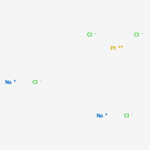 molecular formula Cl4Na2Pt B157243 Sodium tetrachloropalladate CAS No. 10026-00-3