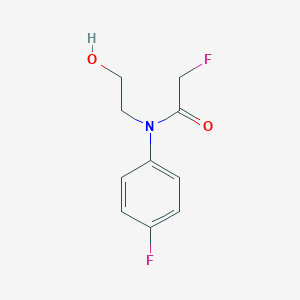 molecular formula C10H11F2NO2 B157246 2,4'-Difluoro-N-(2-hydroxyethyl)acetanilide CAS No. 10016-07-6