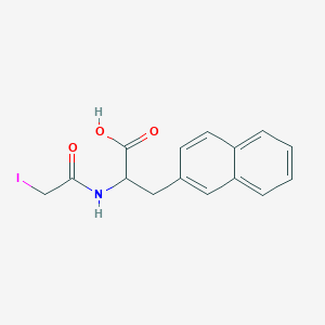 molecular formula C15H14INO3 B015725 2-[(2-Iodoacetyl)amino]-3-naphthalen-2-ylpropanoic acid CAS No. 1219437-29-2