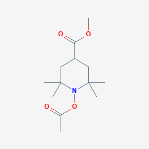 molecular formula C13H23NO4 B015727 1-Acetoxy-4-methoxycarbonyl-2,2,6,6-tetramethylpiperidine CAS No. 439858-37-4