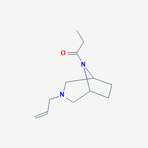 3-Allyl-8-propionyl-3,8-diazabicyclo(3.2.1)octane