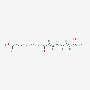 molecular formula C18H26O4 B157299 9,16-Dioxo-10,12,14-octadecatrienoic acid CAS No. 217810-46-3