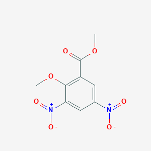 molecular formula C9H8N2O7 B157310 Methyl 2-methoxy-3,5-dinitrobenzoate CAS No. 38102-00-0