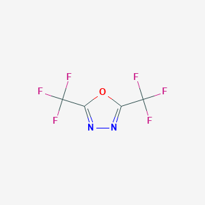 molecular formula C4F6N2O B157312 2,5-Bis(trifluoromethyl)-1,3,4-oxadiazole CAS No. 1868-48-0