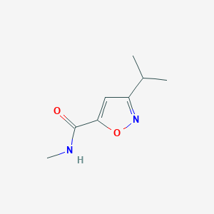 molecular formula C8H12N2O2 B157315 3-Isopropyl-N-methylisoxazole-5-carboxamide CAS No. 126243-22-9