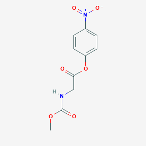 molecular formula C10H10N2O6 B157317 Methoxycarbonylglycine 4-nitrophenyl ester CAS No. 1670-94-6