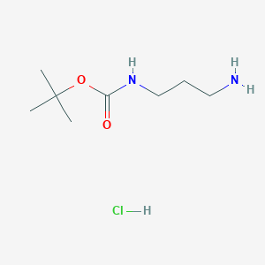molecular formula C8H19ClN2O2 B157319 tert-Butyl (3-aminopropyl)carbamate hydrochloride CAS No. 127346-48-9