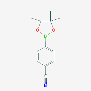 molecular formula C13H16BNO2 B157325 4-(4,4,5,5-Tetramethyl-1,3,2-dioxaborolan-2-yl)benzonitrile CAS No. 171364-82-2