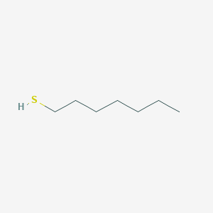 molecular formula C7H16S<br>CH3(CH2)6SH<br>C7H16S B157337 1-Heptanethiol CAS No. 1639-09-4