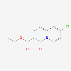 molecular formula C12H10ClNO3 B015734 Ethyl 8-chloro-4-oxo-4H-quinolizine-3-carboxlate CAS No. 139161-20-9