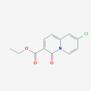 molecular formula C12H10ClNO3 B015734 Ethyl 8-chloro-4-oxo-4H-quinolizine-3-carboxylate CAS No. 139161-20-9