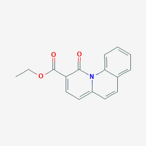 molecular formula C16H13NO3 B015735 Ethyl Benzo[6,7]-4-oxo-4H-quinolizine-3-carboxlate CAS No. 101192-30-7