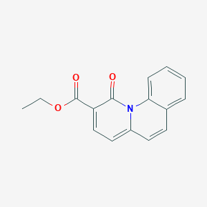 molecular formula C16H13NO3 B015735 Ethyl 1-oxobenzo[c]quinolizine-2-carboxylate CAS No. 101192-30-7
