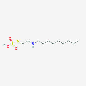 molecular formula C11H25NO3S2 B157352 1-(2-Sulfosulfanylethylamino)nonane CAS No. 1921-44-4