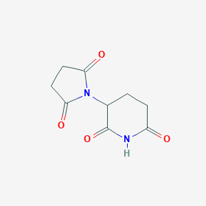 B157363 2-Succinimidoglutarimide CAS No. 1608-85-1