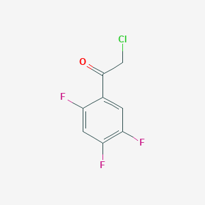 molecular formula C8H4ClF3O B157375 2-Chloro-1-(2,4,5-trifluorophenyl)ethanone CAS No. 129604-31-5