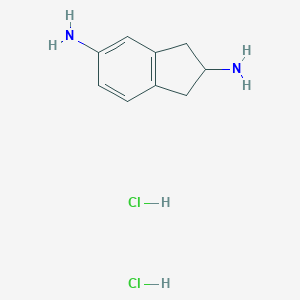 molecular formula C9H14Cl2N2 B157383 2,5-Diaminoindan dihydrochloride CAS No. 131742-56-8