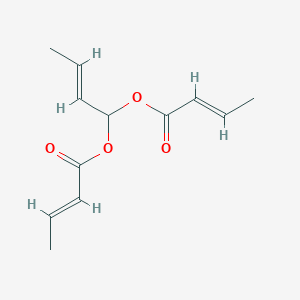 molecular formula C12H16O4 B157384 Crotylidene dicrotonate CAS No. 10141-07-8